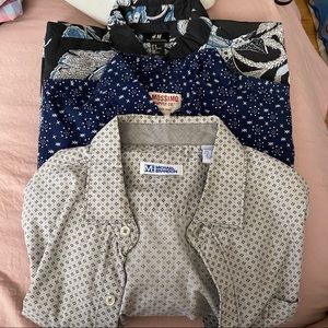 3 pc short sleeve dress shirt bundle